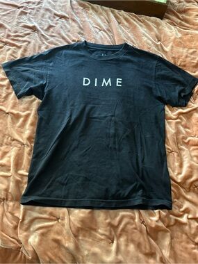 DIME Black Logo Tee — Minimal Everyday Shirt